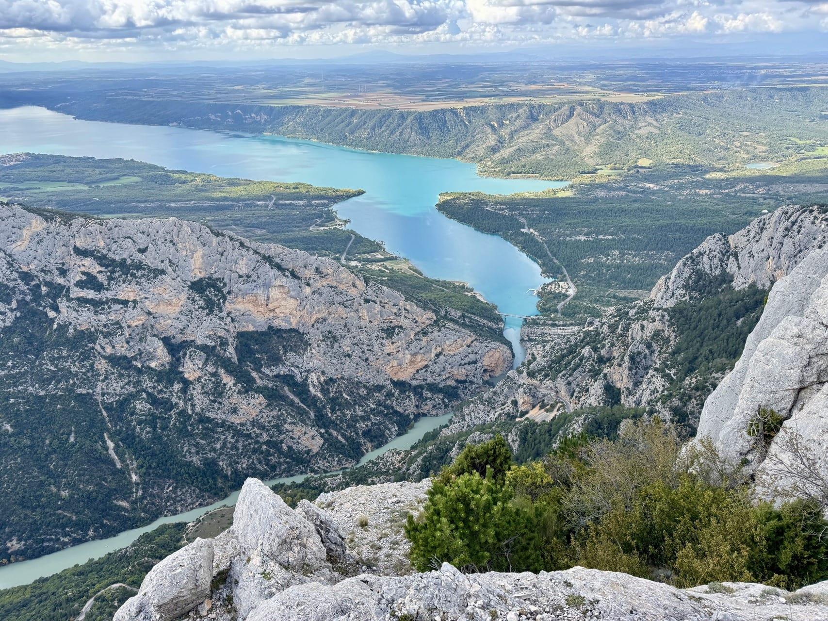 View of Sainte-Croix Lake and Gorges du Verdon from Plein Voir Viewpoint