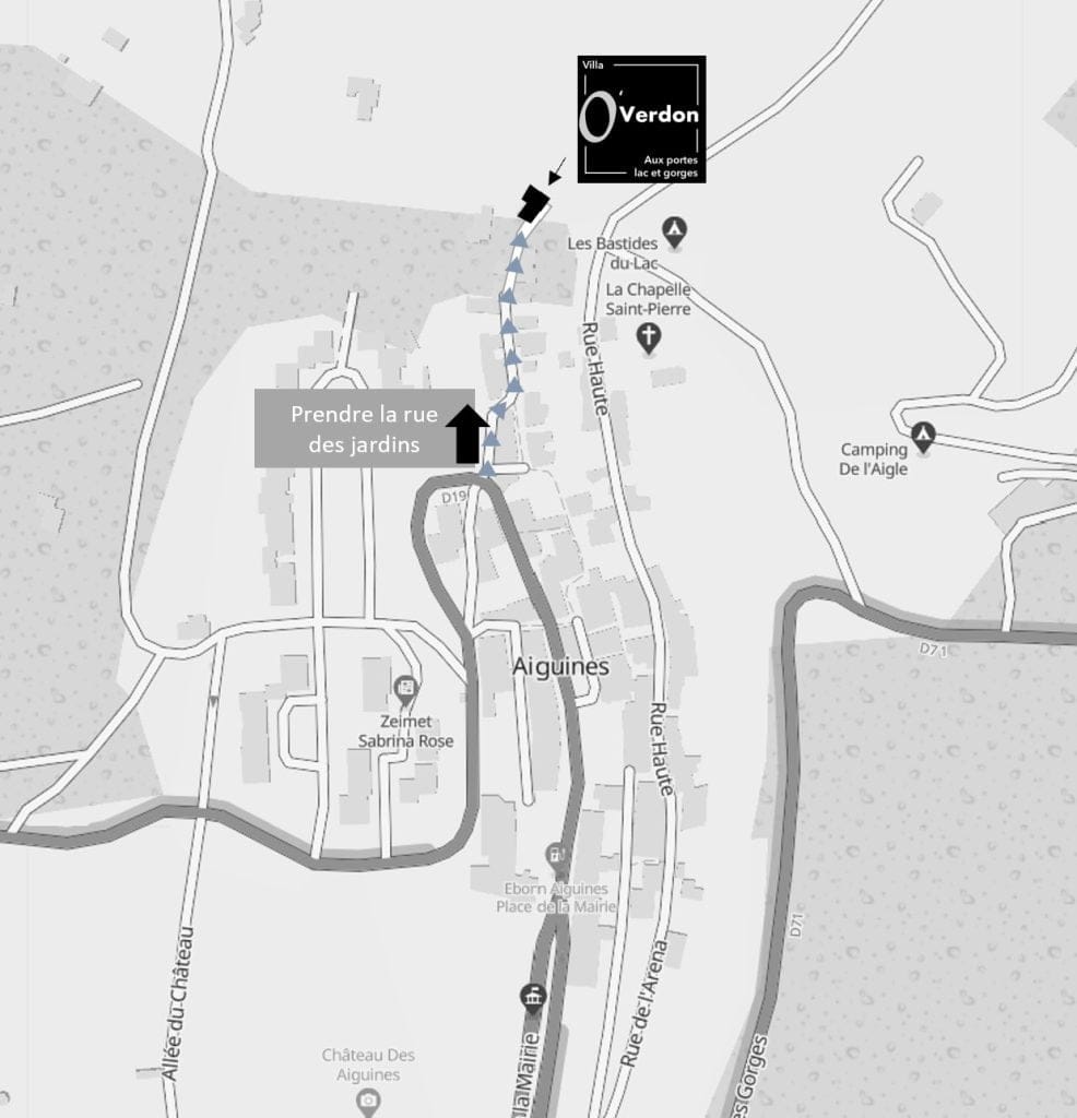 plan acceder villa OVerdon