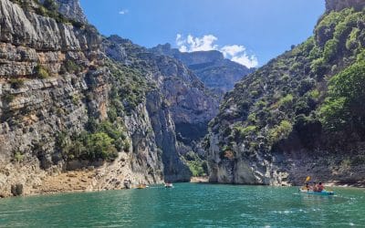 Pédalo dans les gorges du verdon