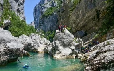 aquatrekking dans les groges du verdon