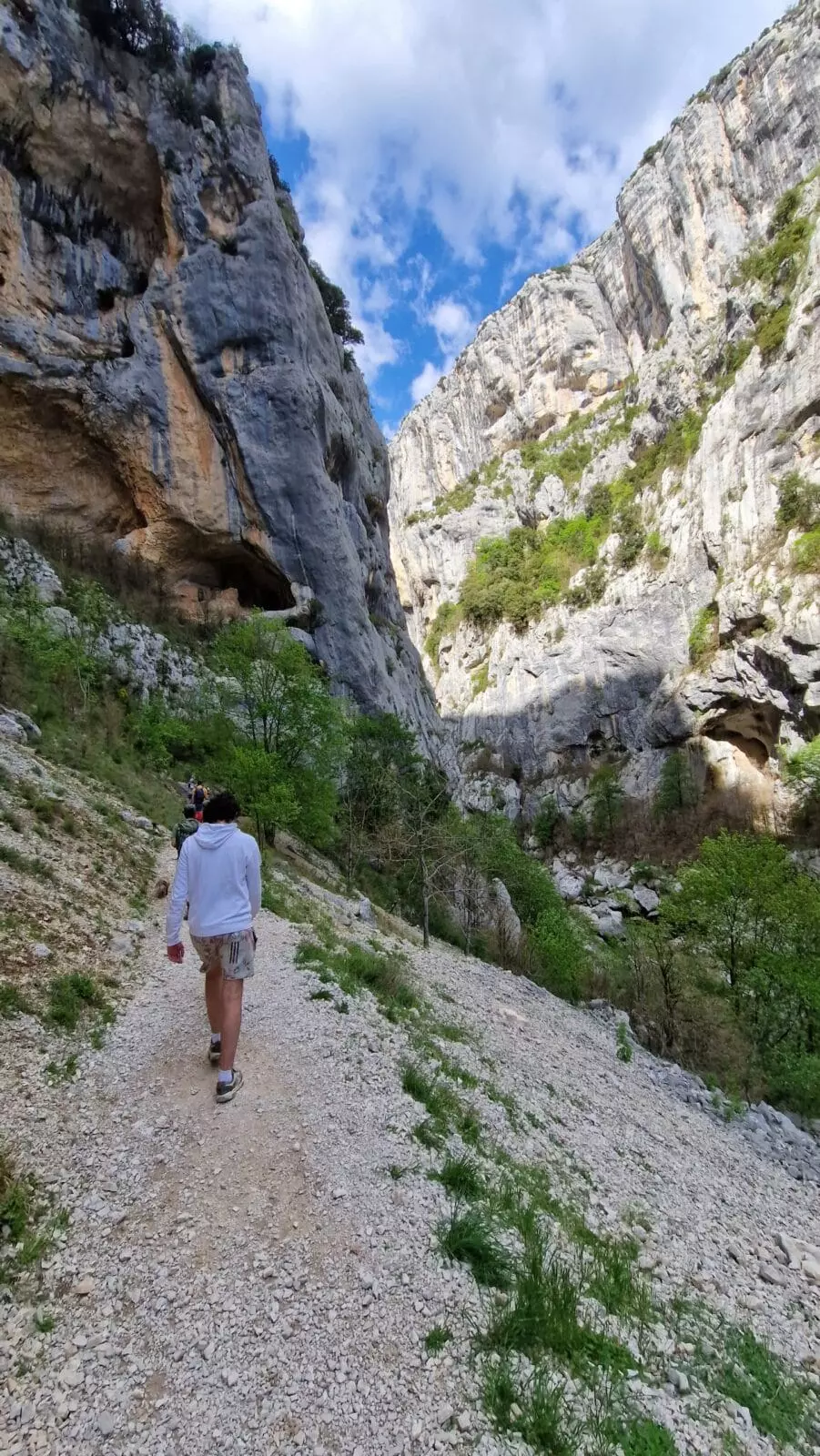 Hiking the Martel trail in the Gorges du Verdon Hiking the Martel trail in the Gorges du Verdon