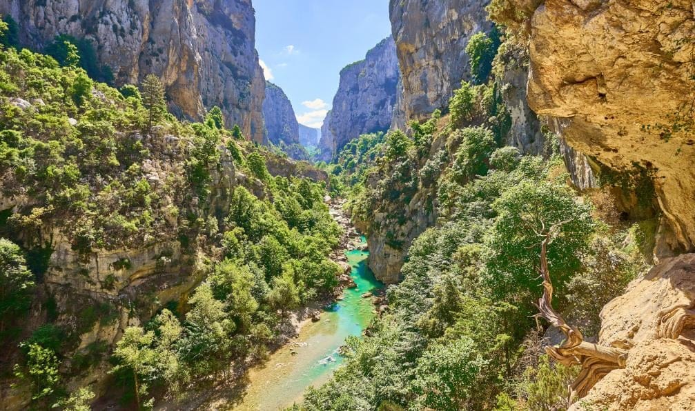 gorges verdon calcaire belvedère corniche sublime