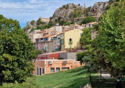 village d'aiguines vu du centre du bourg
