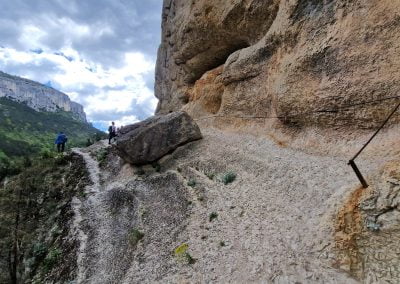 sentier martel dans les gorges du verdon passage plus technique