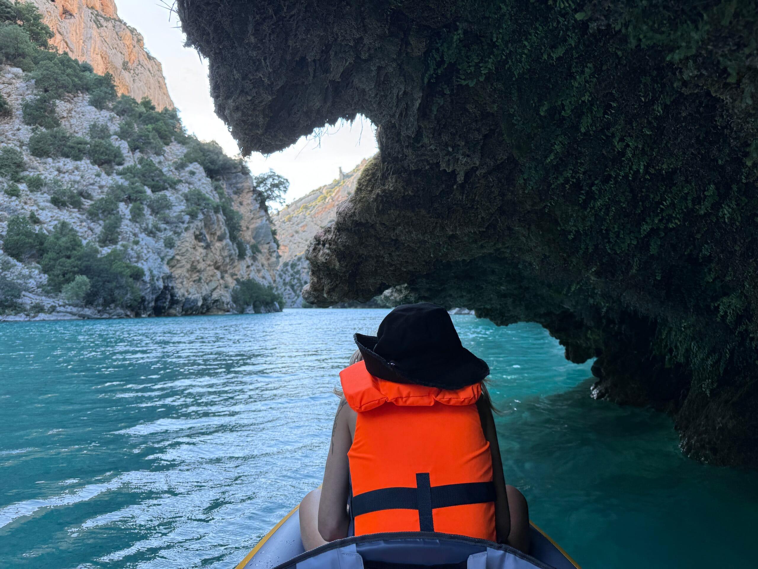 canoe a la nuit tombant gorges du verdon 3