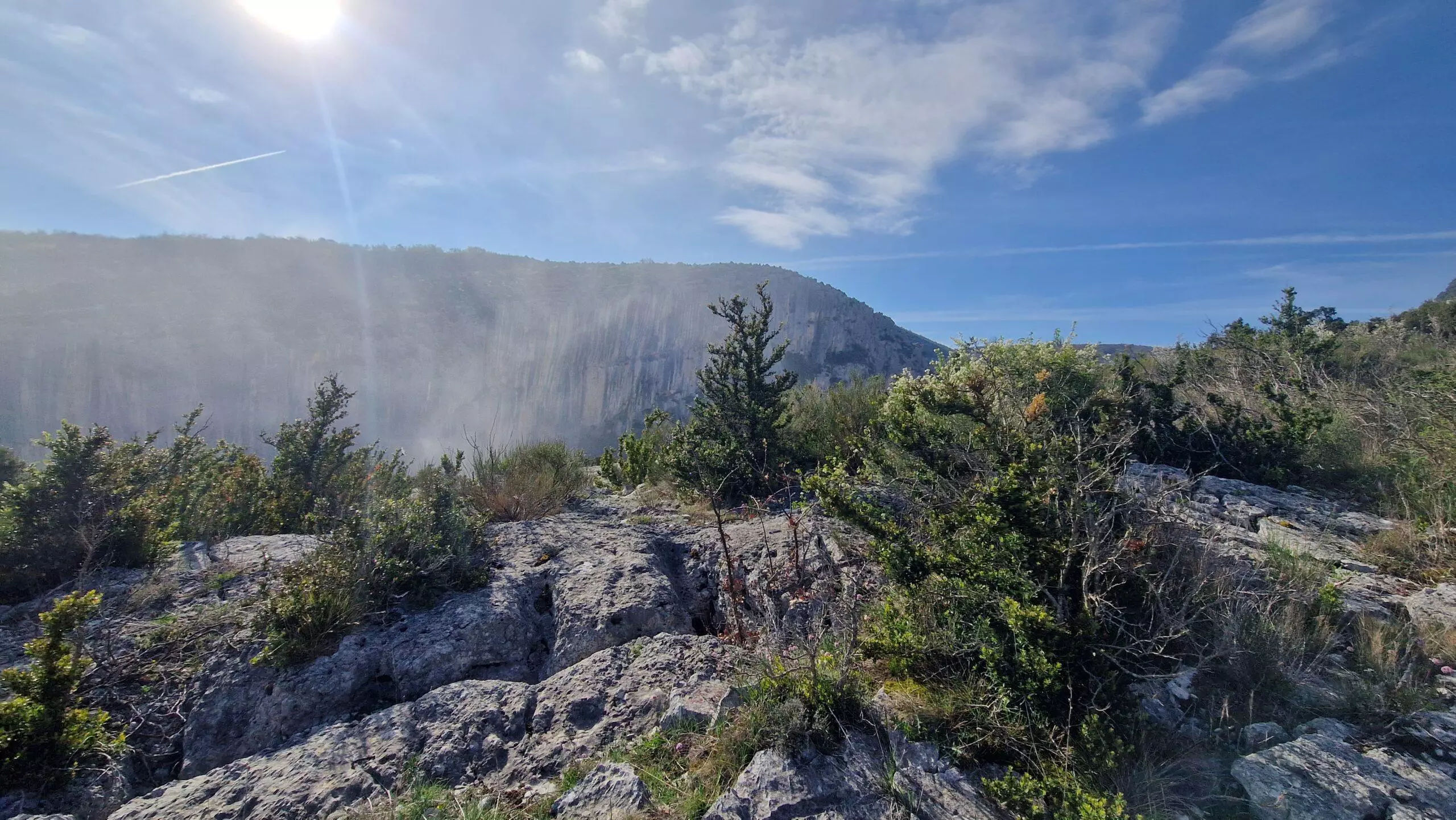 route des cretes gorges du verdon - depart escalade