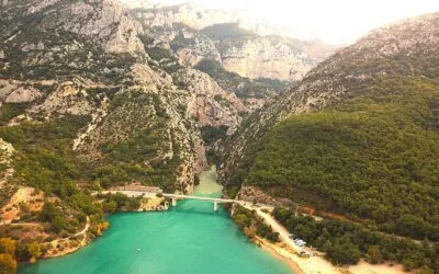 vue sur l entree des gorges du verdon