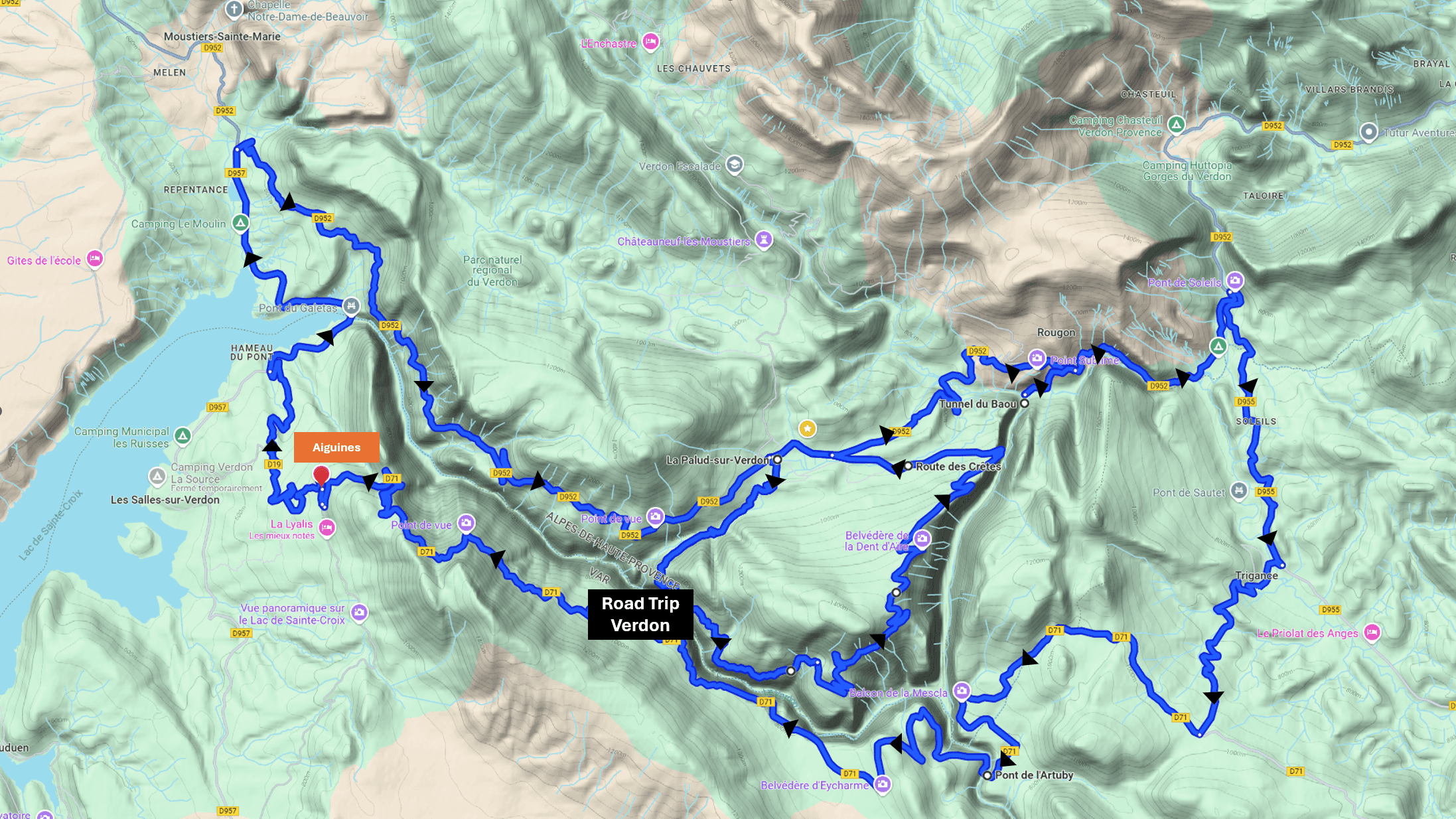 road trip Verdon