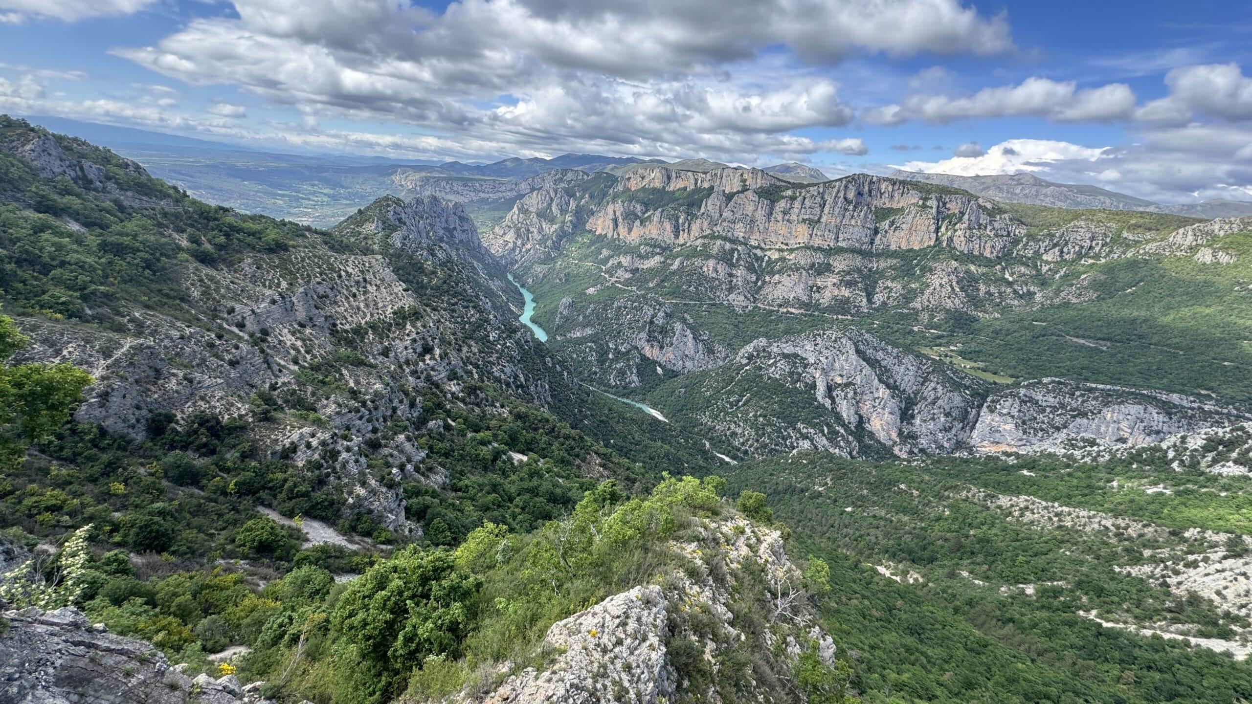 gorges du verdon rive gauche paysage