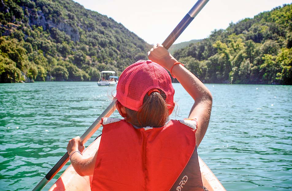 enfant verdon canoe
