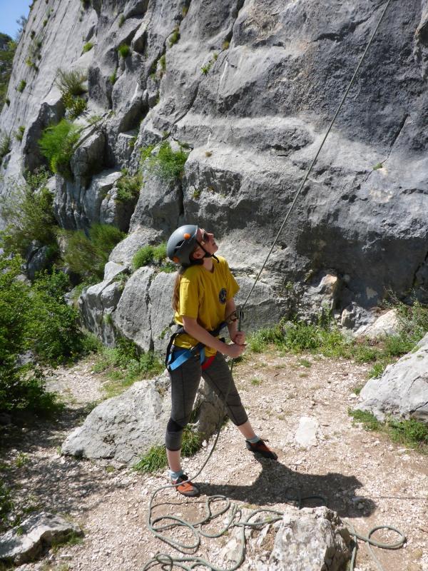 enfants escalade verdon