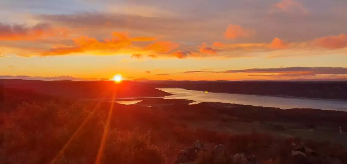Villa OVerdon panoramique lac Sainte-Croix coucher de soleil automne