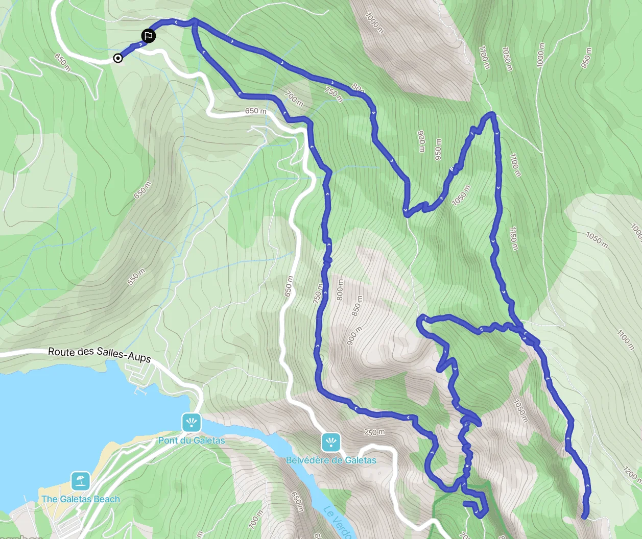 Plein Voir hike map Plein Voir hike map